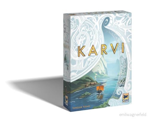 Hans im Glück Asmodee Karvi brädspel Spel för barn, vuxna och familj från 12 år 2 till 4 spelare 120 min Fransk version 3558380116592