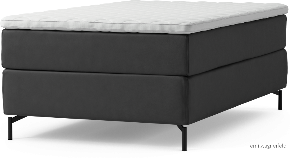 Delux Dream Kontinentalsäng, enkelsäng 120 cm med bäddmadrass och sängben clAfn