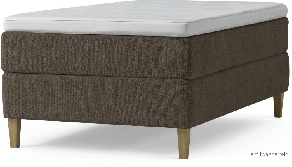 Delux Dream Kontinentalsäng, enkelsäng 120 cm med bäddmadrass och sängben GPPsU