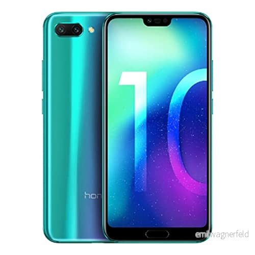 Honor 10 Smartphone (14,83 cm (5,84 tum), 128 GB internminne, 4 RAM, 24 MP + 16 dubbelkamera, frontkamera, Dual SIM, LTE, Android 8.1, EMUI 8.1) fantomgrön tysk version 6901443236213
