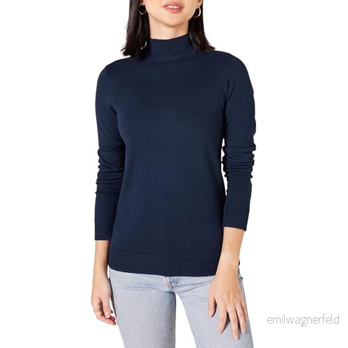 Amazon Essentials lättviktig tröja för kvinnor (finns i plusstorlek), marinblå, X Small 194223272372