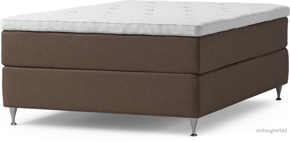 Delux Dream Kontinentalsäng, enkelsäng 140 cm med bäddmadrass och sängben pNdSV