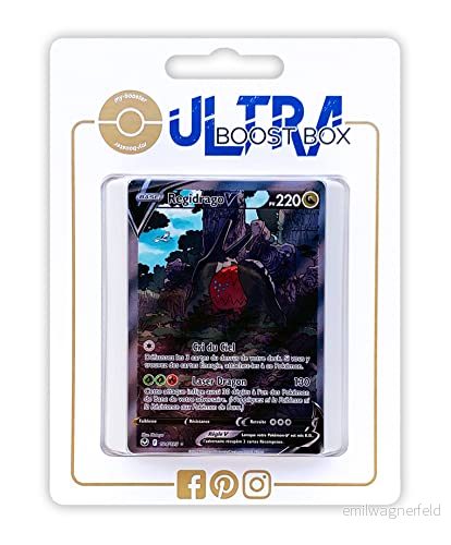Regidrago V 184/195 Alternative Full Art Myboost X Epée et Bouclier 12 Tempête Argentée Box med 10 franska Pokémon kort 3701425296708
