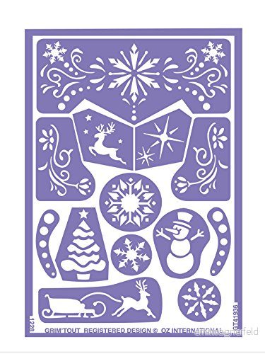 GRIM'TOUT Stencil, Violett färg, gt41936 3700010419362