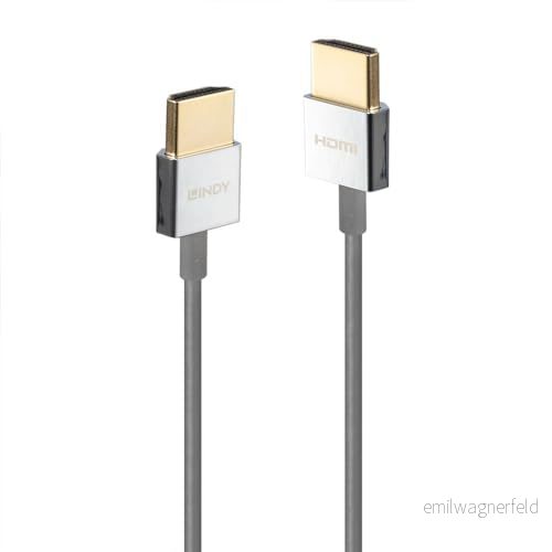 LINDY 36775 Ultra High Speed HDMI Slim kabel 0,5 m 4002888367752