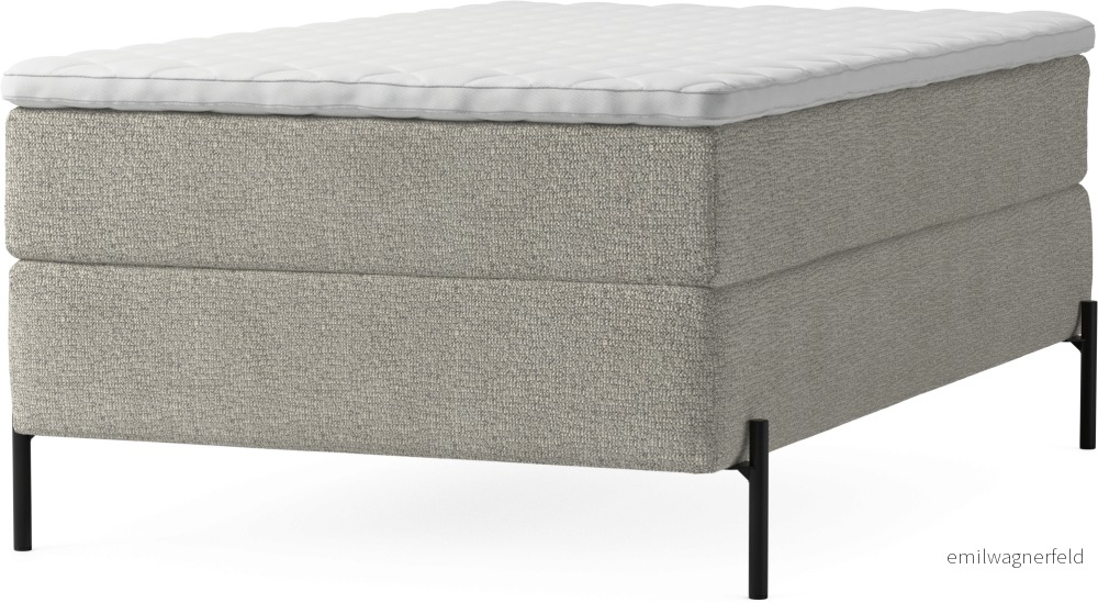 Delux Dream Kontinentalsäng, enkelsäng 120 cm med bäddmadrass och sängben X5xyT