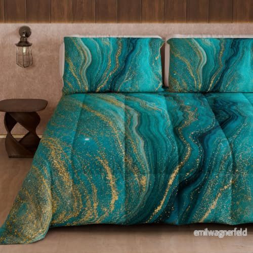 PETTI Hantverkare Italienska täcke, Vintertäcke, Enkelfärgad Double Face Enfärgad och digital marmortryck, 100% Microfiber, Tillverkad i Italien 8056992317239