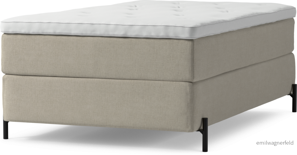Delux Dream Kontinentalsäng, enkelsäng 120 cm med bäddmadrass och sängben vDvAo