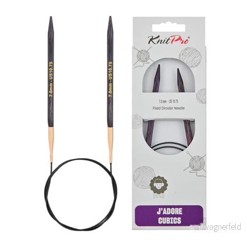KnitPro J'Adore Cubics Stickor Fasta rundstickor 100 cm x 7,00 mm 8907628074265