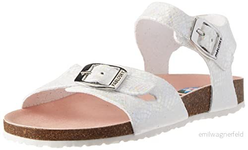 Pablosky Flickor 406100 platta sandaler, Vit 29 EU 8425571952596