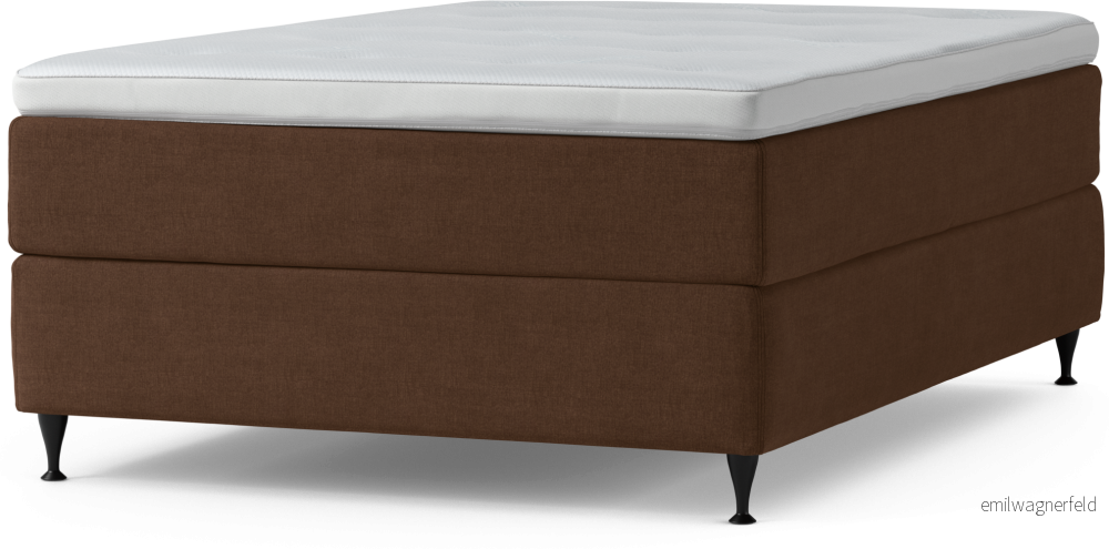 Delux Dream Kontinentalsäng, enkelsäng 140 cm med bäddmadrass och sängben oegS9