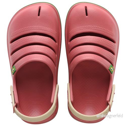 Havaianas pojkar unisex barn träsko Brasilien sandal, Röd, 8 UK barn, Child 7909989263570