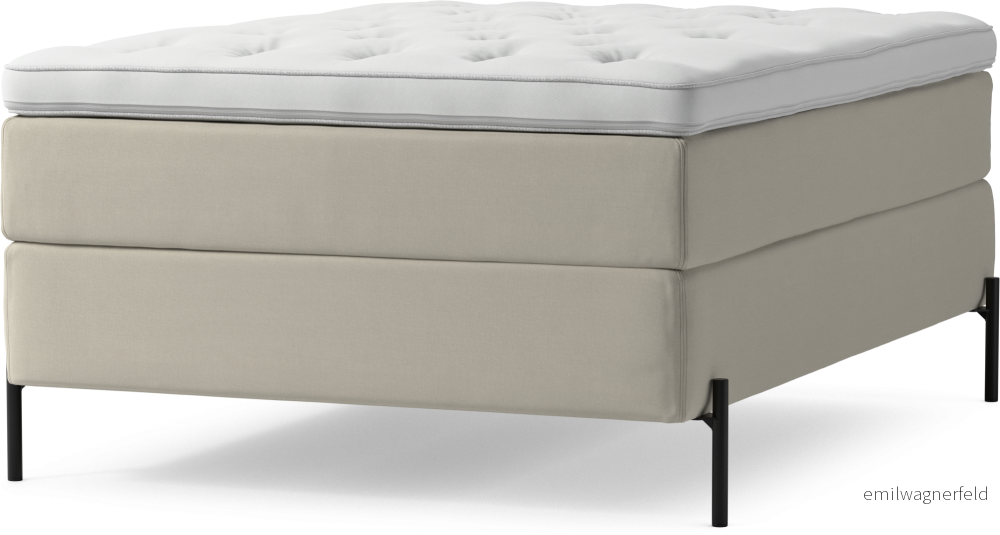 Delux Dream Kontinentalsäng, enkelsäng 140 cm med bäddmadrass och sängben svdf9
