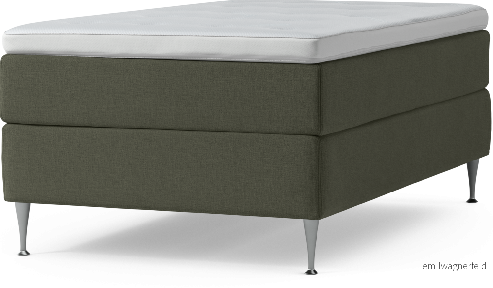 Delux Dream Kontinentalsäng, enkelsäng 120 cm med bäddmadrass och sängben 0KJpm