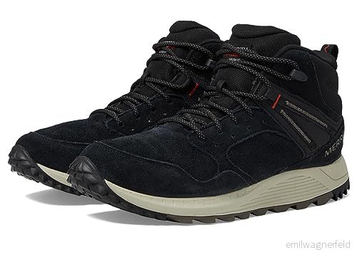 Merrell mäns Wildwood Mid LTR Wp Sneaker, Svart, 40 EU 195019498211
