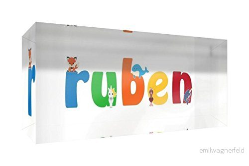 Little Helper påminnelse dekoration akryl transparent polerad som diamant stil illustrativ färgglad med namnet de jeune pojkar ruben 5 x 21 2 cm stor 5056094994997