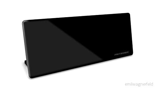 Metronic 416808 XP 92 4K Dab+ UHD inomhusantenn extra platt DVBT/DVT2 5G skydd svart 3420744168083
