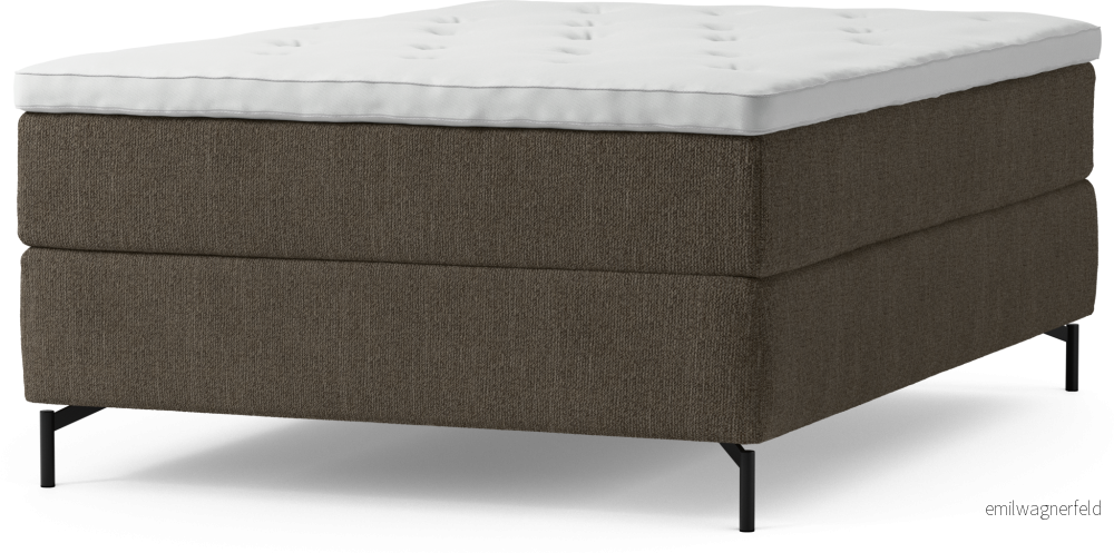 Delux Dream Kontinentalsäng, enkelsäng 140 cm med bäddmadrass och sängben 2Fzqe