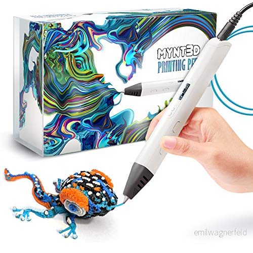 MYNT3D Professionell utskrift 3D penna med OLED skärm, vit 743074987654