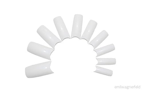 100 st Nageltippar Vita 600977374151