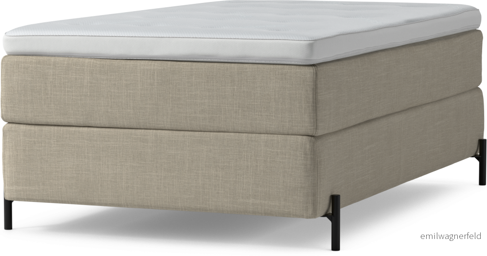 Delux Dream Kontinentalsäng, enkelsäng 120 cm med bäddmadrass och sängben sX7us