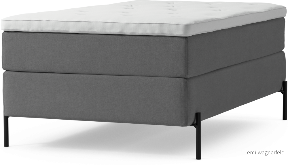 Delux Dream Kontinentalsäng, enkelsäng 120 cm med bäddmadrass och sängben 1W1F6