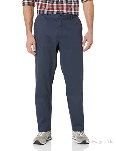 Amazon Essentials herr rak passform skrynkelfri platt framsida chinos byxor, marinblå, 32 W/30 L 191770921890
