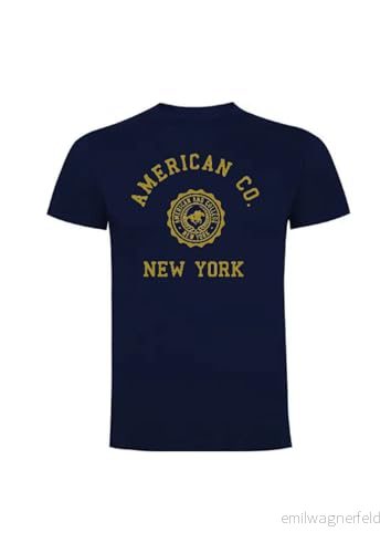 AMERICAN COLLEGE USA T shirts sport andas tryckta unisex kläder barn pojkar och flickor casual modell ACTSW4 marinblå 8 år, Färg: blå, �r 3666052658940