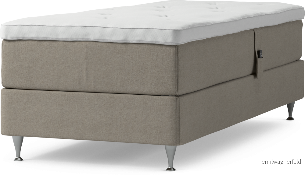 Delux Dream Ställbar säng, enkelsäng med bäddmadrass och sängben Vx703