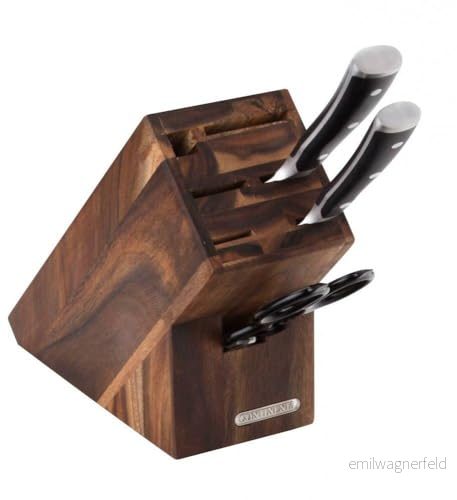 Kontinenta knivblock akacia träoljad finish, mörkbrun, en storlek 4017167487007 Kontinenta knivblock akacia träoljad finish, mörkbrun, en storlek 4017167487007