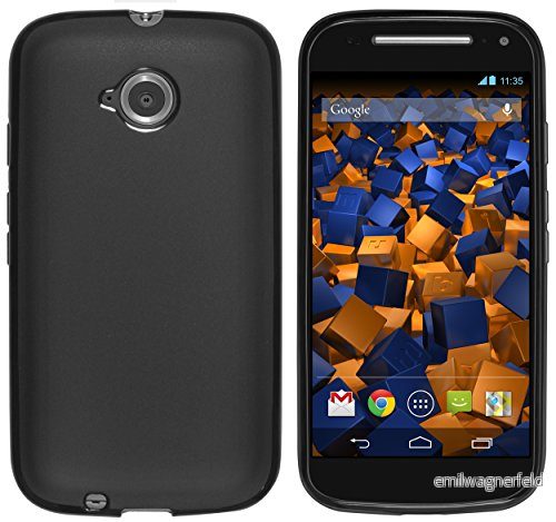 Mumbi S TPU skyddskåpa för Motorola Moto svart E (2. generation) 4251077229825