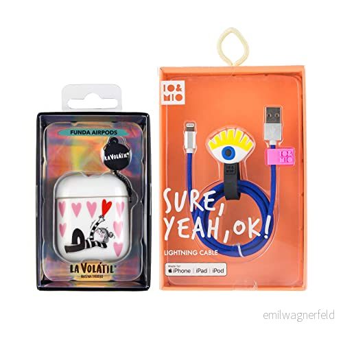Pack Airpods Hearts + USB kabel data Lightning Oh Yeah 8445183012518