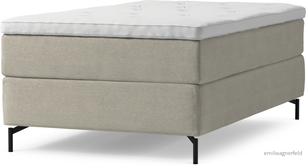 Delux Dream Kontinentalsäng, enkelsäng 120 cm med bäddmadrass och sängben Tq1Vu
