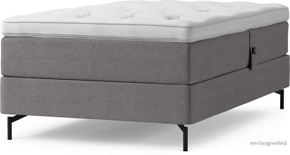 Delux Dream Ställbar säng, enkelsäng med bäddmadrass och sängben O64C8