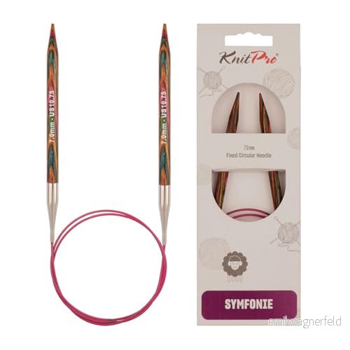 KnitPro Trä symfoni virknål 5 stycken, 10,00 mm storlek, lila 8904086259388