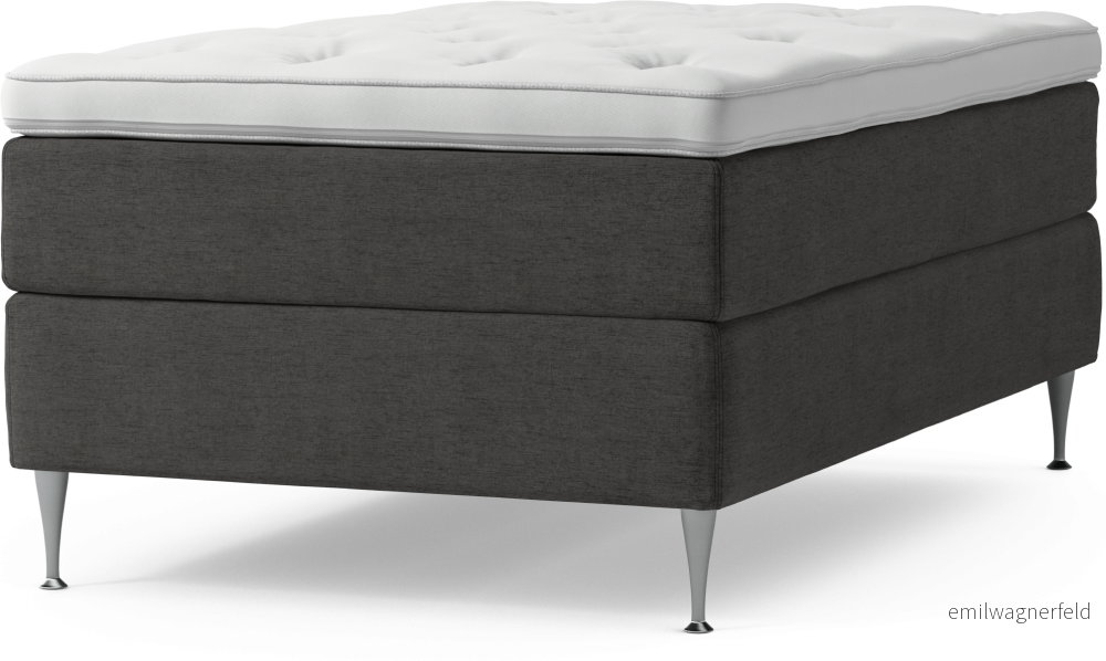 Delux Dream Kontinentalsäng, enkelsäng 120 cm med bäddmadrass och sängben IdJ8G