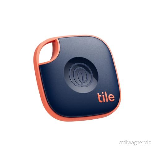 Tile by Life360 Mate (2024) Bluetooth bricka, nyckelsökare och spårare för nycklar, väskor med mera. Telefonsökare. Både iOS Android kompatibelt. 1 pack (Navy Blaze) 819039024976