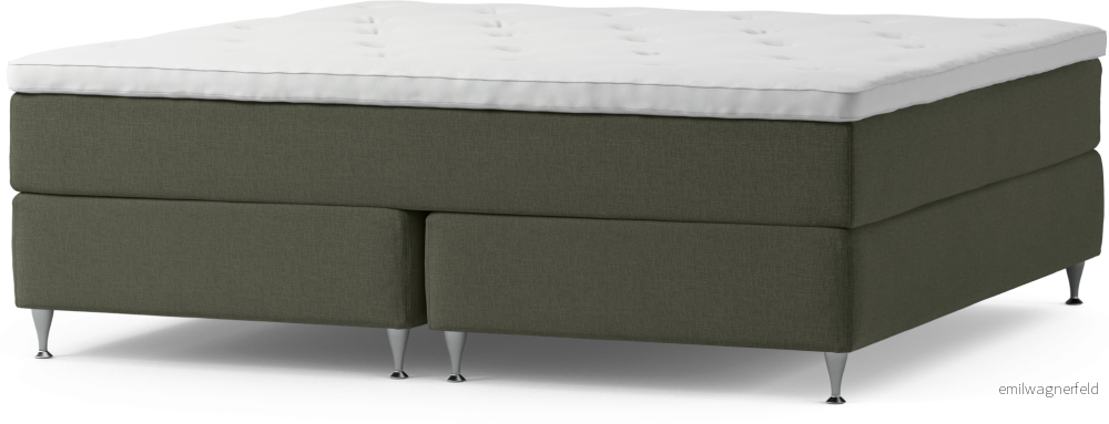 Delux Exclusive Kontinentalsäng, dubbelsäng med bäddmadrass och sängben ue6YD