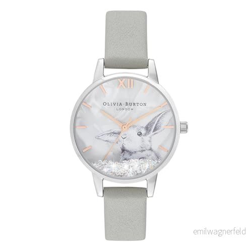 Olivia Burton Damer analog kvarts armbandsur med läderarmband OB16WL86 7613272366397