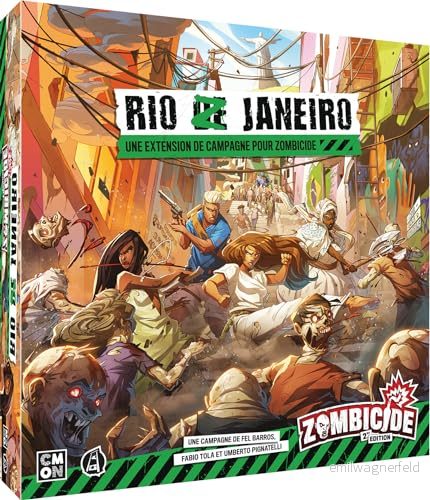 Asmodee Cmon ZOMBICIDE Förlängning: Rio Z Janeiro brädspel Figurinspel för vuxna och barn från 14 år 1 till 6 spelare svensk version 3558380108382