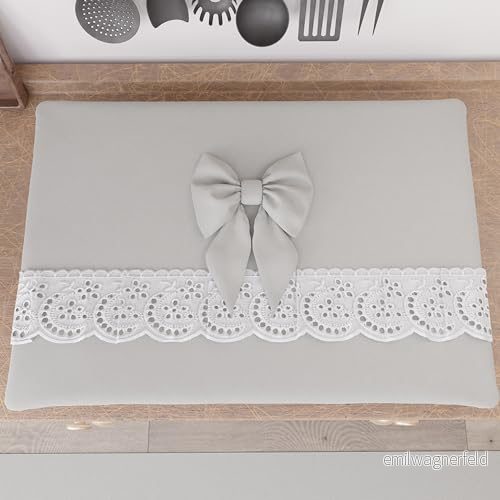 PETTI Artigiani Italiani Snygga Spisskydd Shabby Chic Spisöverdrag 70 x 50 cm svart 8056897034439