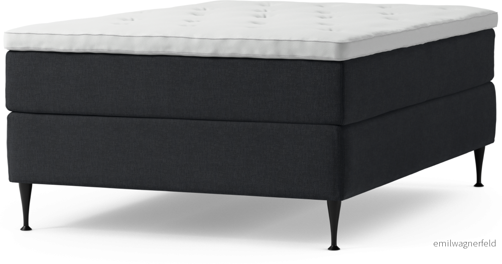 Delux Dream Kontinentalsäng, enkelsäng 140 cm med bäddmadrass och sängben RLjd8