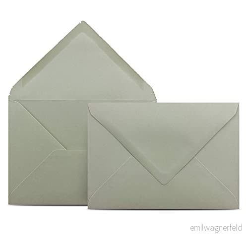 100 kuvert DIN C6 skiffergrå 11,4 x 16,2 cm med 80 g/m² våtlimning, spetsig klaff utan fönster Colours 4 you 4251626323035