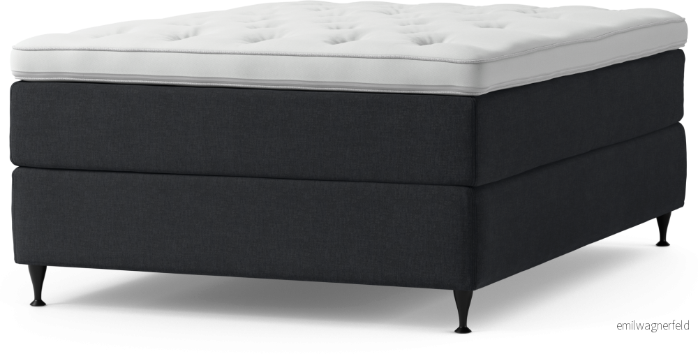 Delux Dream Kontinentalsäng, enkelsäng 140 cm med bäddmadrass och sängben uodlB