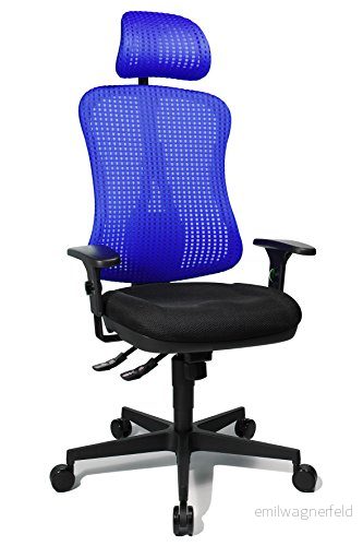 TOPSTAR Kontorsrullstol, svart/mörkblå 4014296279862