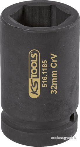 KS Tools 516.1185 1" 6 kant jackmutter SW 32 mm 4042146512746