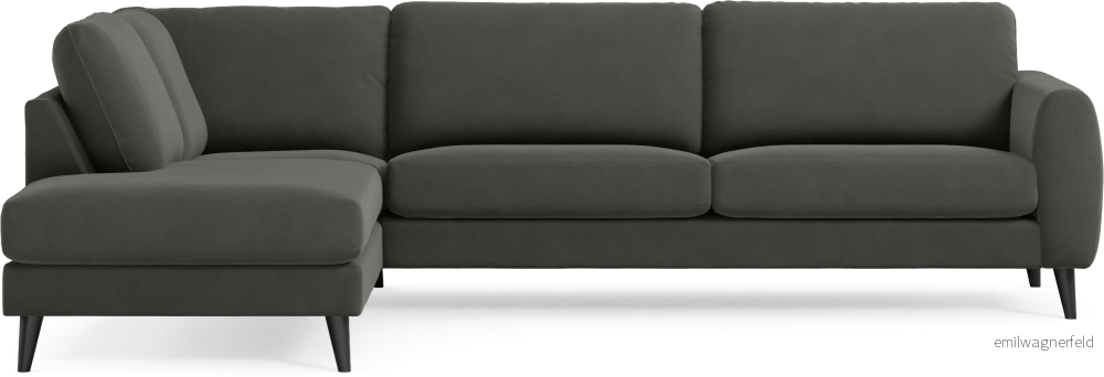 Bridge 3-sits soffa med divan vänster ashpu