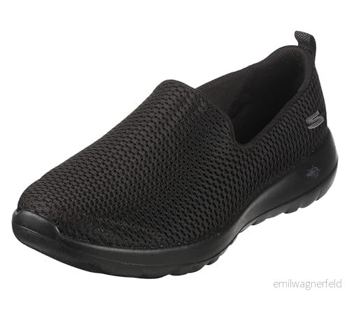 Skechers Dam Go Walk Joy Sneaker, Svart, 8 Wide 191665179191