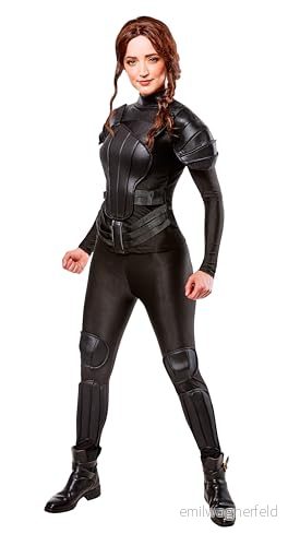 Rubie's 810848M000 vuxen Katniss Rebel kostym The Hunger Games maskeradklänning, kvinnor, singel, multi, UK 10 12 883028122936