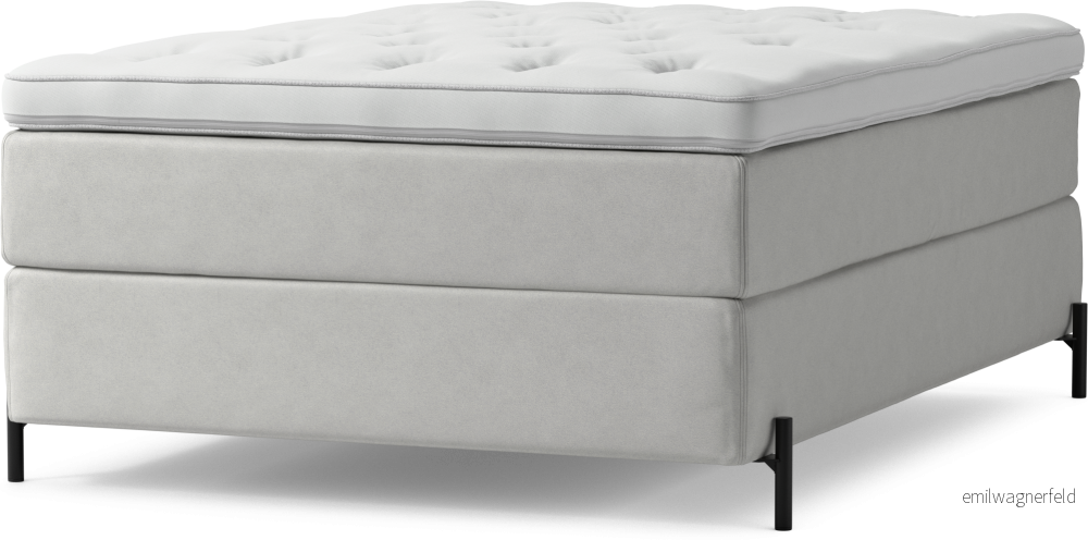 Delux Dream Kontinentalsäng, enkelsäng 140 cm med bäddmadrass och sängben gcW2f